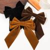 Bow Velvet Barrettes Women Black Red Ribbon Hair Clip Fashion Temperament Ponytail Hairpin Hair Clip Girls Hair Accessories