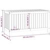VidaXL Boîte de rangement de jardin Marron miel 121x55x64 cm Bois pin 823846