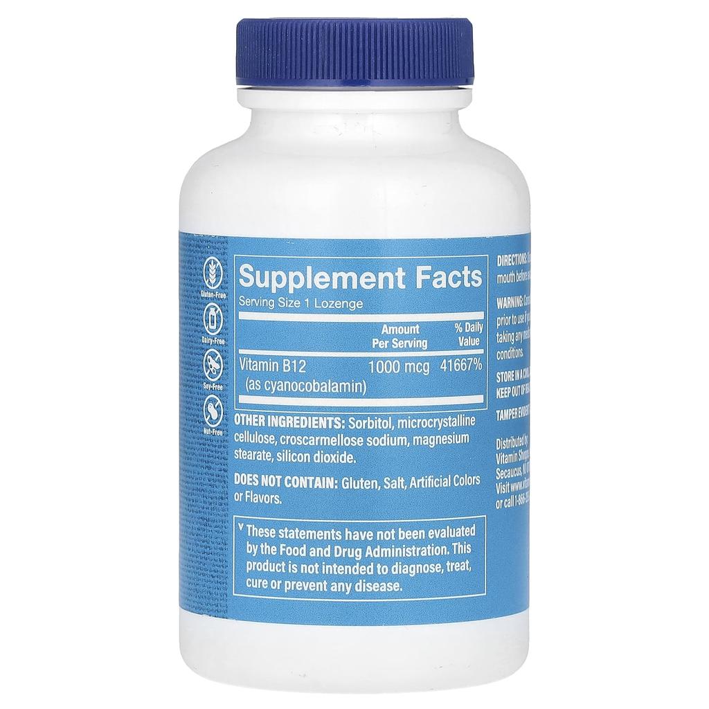 B12, 1,000Mcg, 300 Lozenges