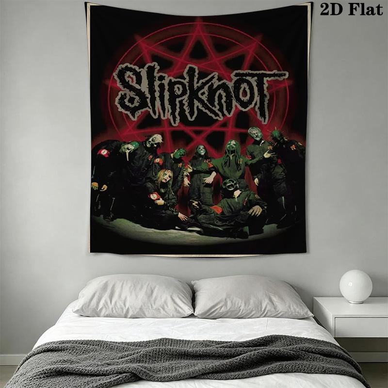 Slipknot Prepare Hell Tour Tapestry Background Cloth Fashion Print Wall Covering Decoration Atmospheric Background Cloth Work Of Art