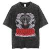 New Attack on Titan High Quality TShirt Men and Women Cotton Vintage Washed Print Retro Streetwear Sports Fitness Tops