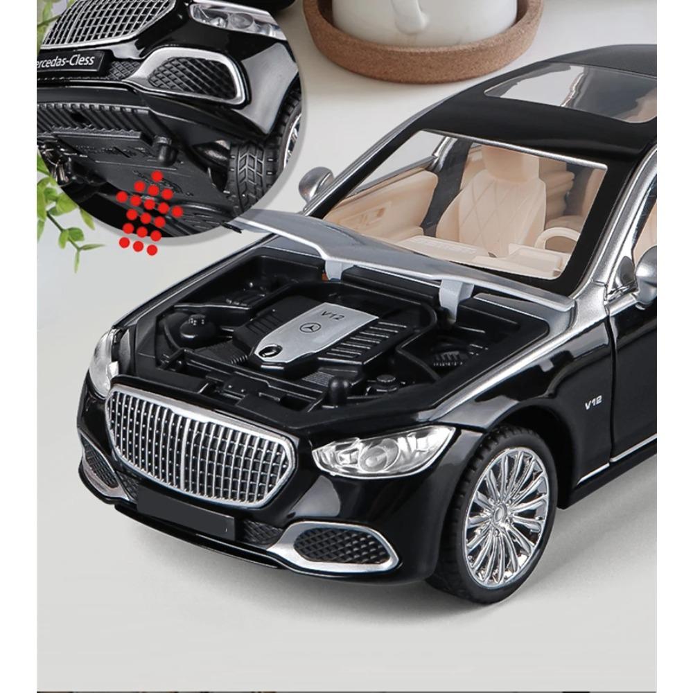 1/24 Maybach S680 Alloy Diecasts Toy Vehicles Metal Car Model Sound and Light Shock Absorbers Collection Boy for Childrens Gifts