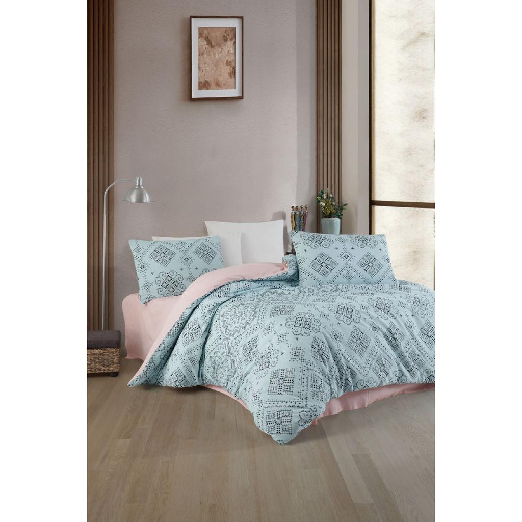 Двойной комплект пододеяльников с цветочным принтом, легко гладится