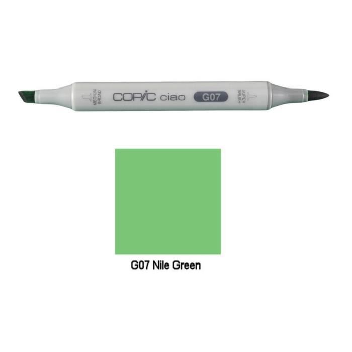 Marker - COPIC - Copic Ciao - Double Tip - Permanent - Opaque - Green G07 Nile Green