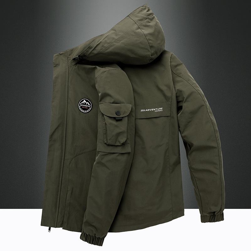 Мужская куртка весна-осень молодежная повседневная куртка с капюшоном мужская верхняя одежда для активного отдыха альпинизм отдых путешествия мужчины
