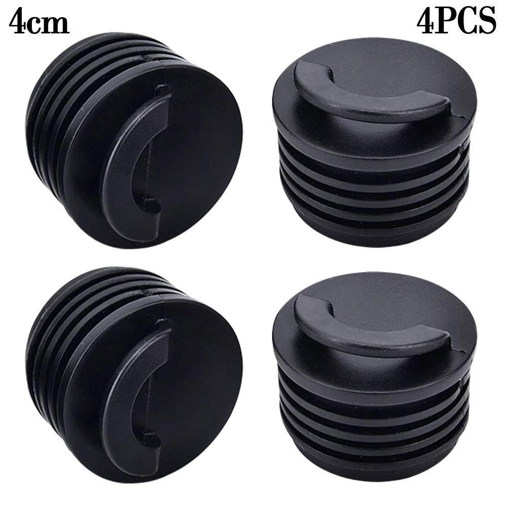 4pcs Black Rubber Kayak 3/4cm Bung Rubber Drain Holes Plugs Scupper Stopper Scupper Holes Plugs