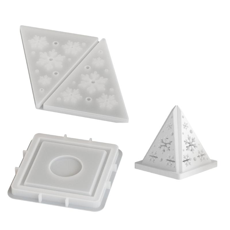 Innovative Silicone Mold For Crafting Unique Pyramid Candle Holders Unique Candle And Holiday Decorations Mould