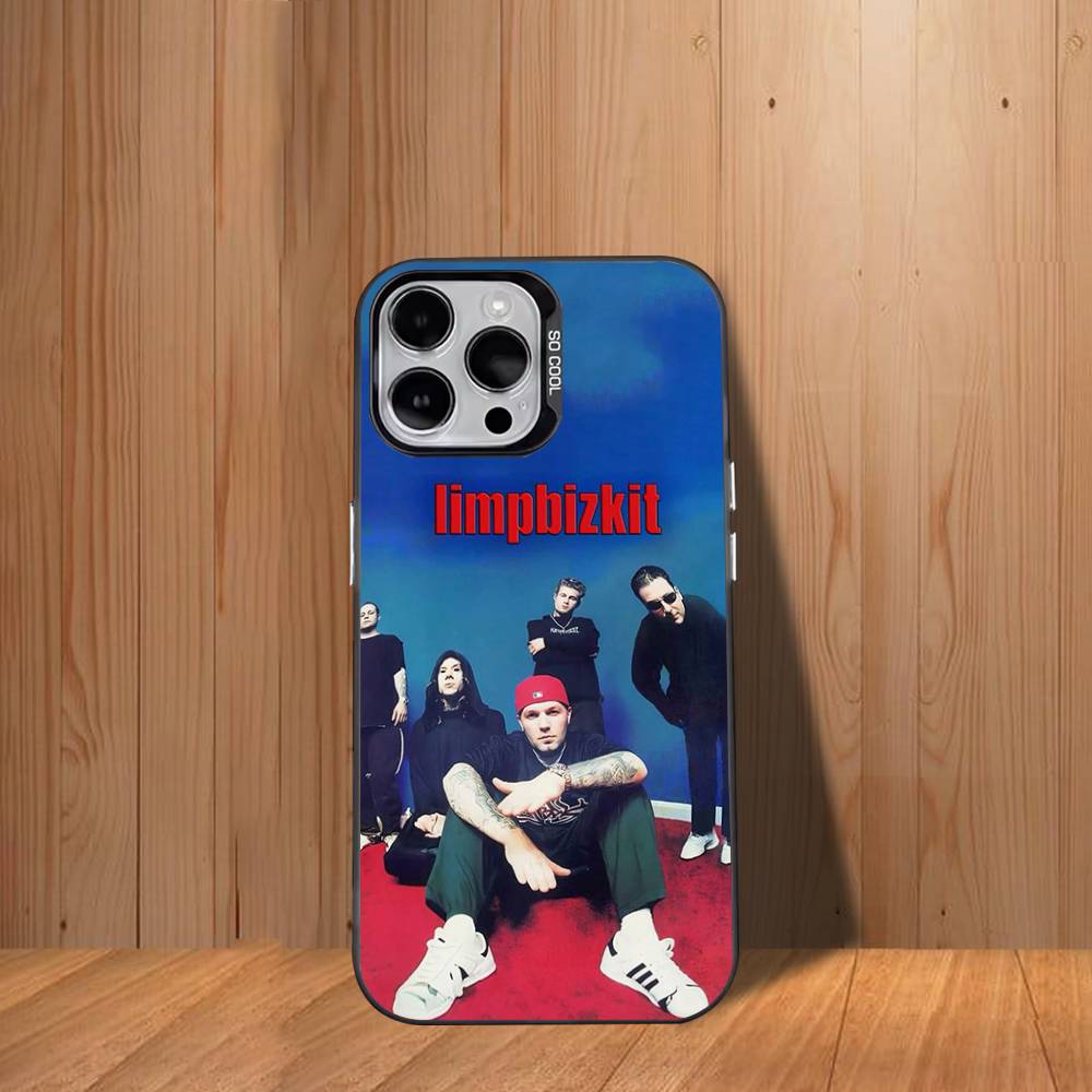 Крутой чехол для телефона BandS Limp Bizkit-ES для iPhone 17,16,15,14,13,12,11,Mini,Pro,SE,MAX Белый Матовый Ударопрочный Чехол