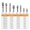 3/8 шт. Набор адаптеров для головок и сверл с шестигранным хвостовиком 1/4 3/8 1/2 дюйма Инструмент для ударного гайковерта