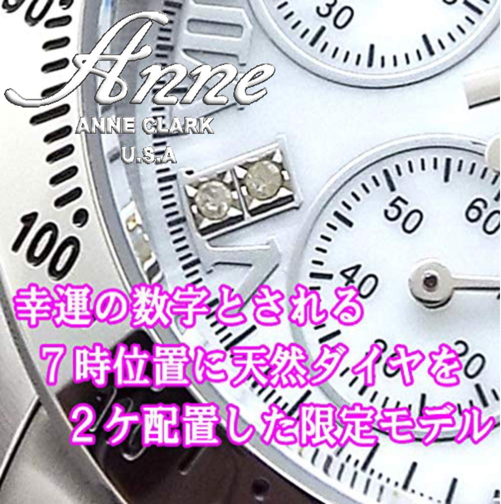 Дон Кларк Энн Кларк Пара часов хронограф Domestic Tachymeter оснащен внутренним японским механизмом Natural Shell Белый циферблат Пара полностью из нержавеющей стали