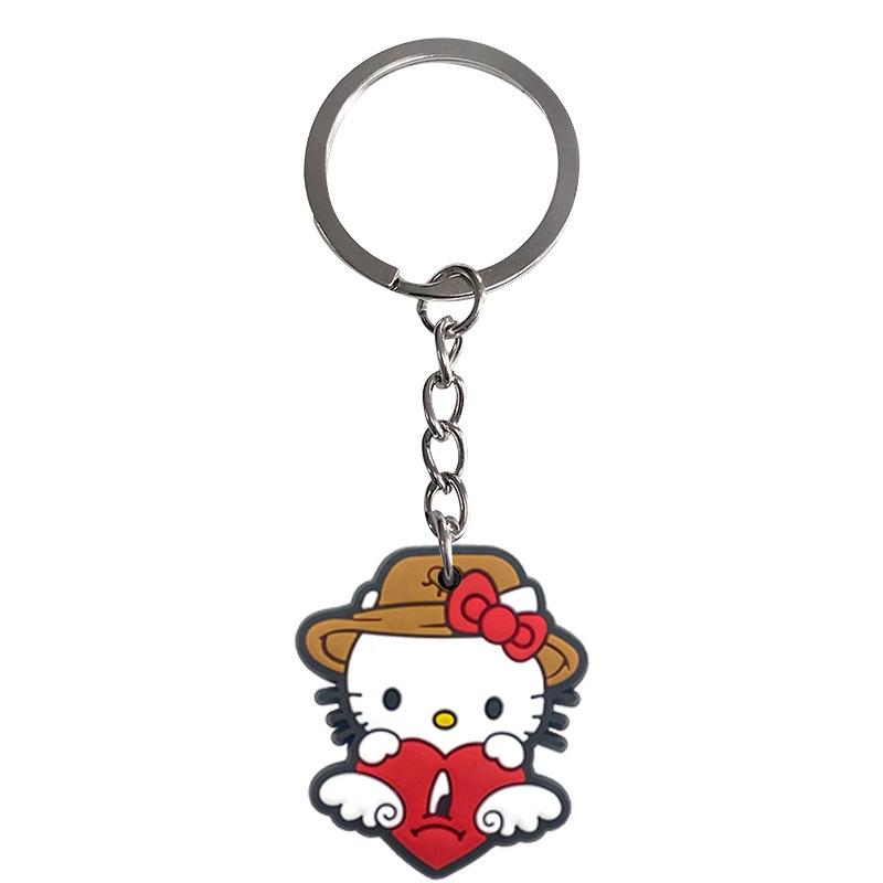 Брелок HelloKitty Мягкий резиновый кулон - Маленький подарочный аксессуар