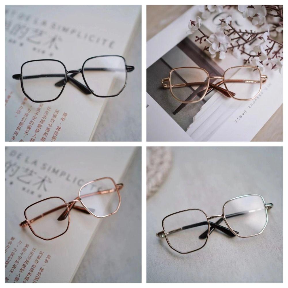 Милые очки для куклы Preppy Cotton Dolls, мягкие, 20 см, кукольные очки в золотой оправе, хлопковая мягкая кукла