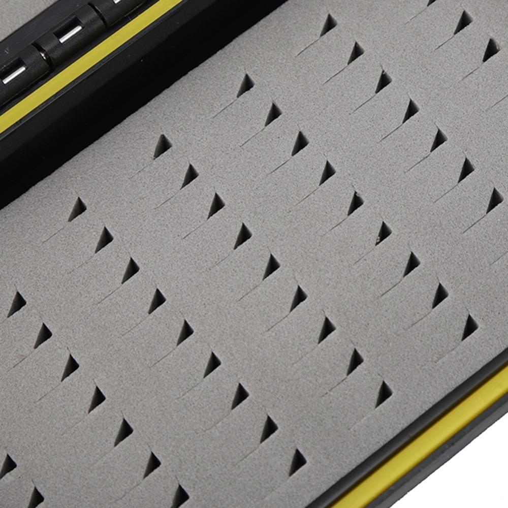ABS Fishing Bait Box Double Sided Tackle Box Portable Fly Lure Storage Case for Anglers