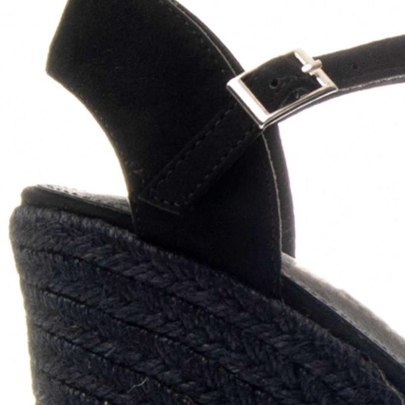 Sandalia Con Cuña De Esparto Para Mujer.  Montevita  Wesparto7  88505