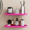 Drainable Suction Cup Storage Shelf Free Punch Toiletries Organizer Toilet