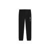 Solid Color Loose Fit Letter Embroidered Casual Pants Women Bottoms Black F11W249601FBK
