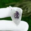 Pentagon Natural Amethyst Rough Daughter Ethnic Pendant Jewelry Sterling Silver