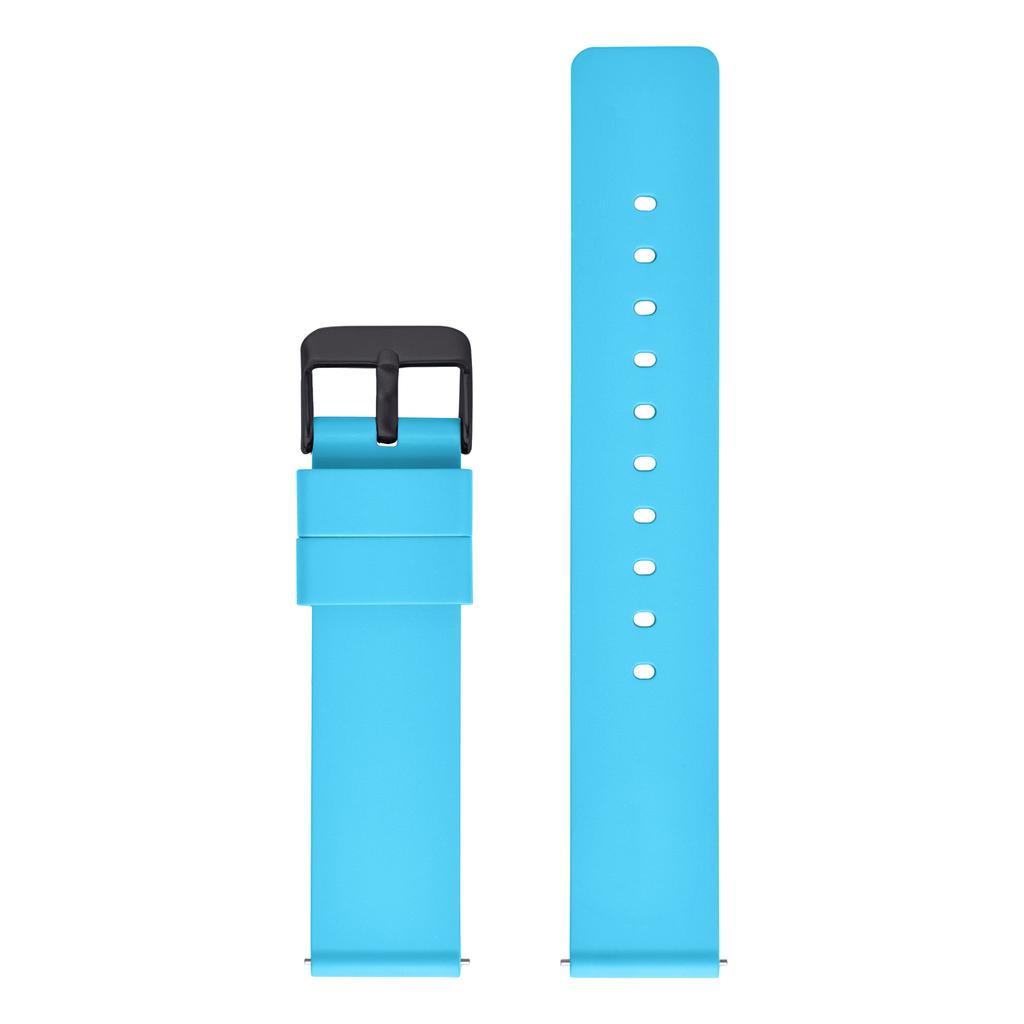 New Design Flat Smooth FKM Rubber Watch Strap 16mm 18mm 20mm 22mm 24mm Soft Quick Release FKM Rubber Watch Bands