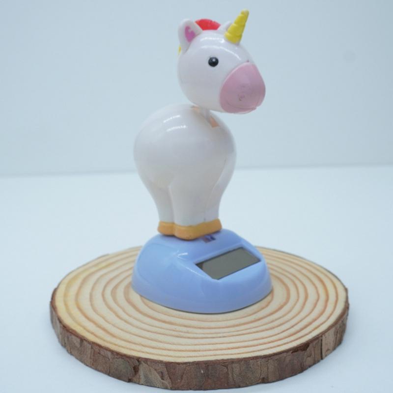 Автомобильная солнечная качающаяся голова, фигурка, солнечное танцующее качающееся животное, приборная панель, кукла, автомобильная радужная пони, украшение для приборной панели автомобиля