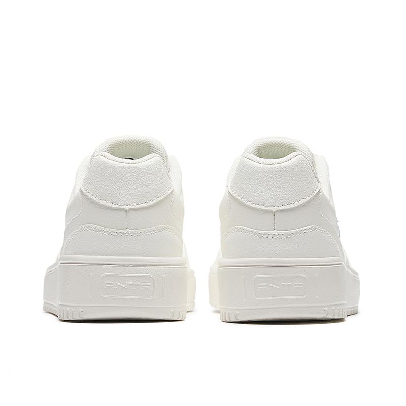 Anta Легкие Классические Универсальные Нескользящие Износостойкие Легкие Увеличивающие Рост Низкие Кеды для Скейтборда Женские Кроссовки Белый Синий 922528001-3