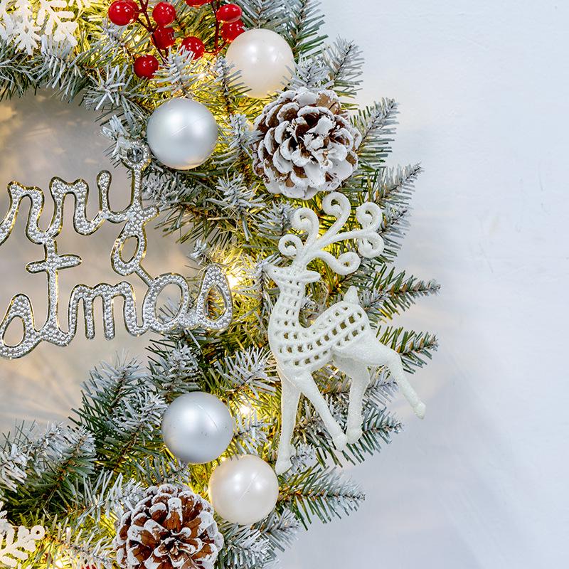 Christmas Vine Wreath 40/50/60cm - Festive Door Hanging Decoration Ornament