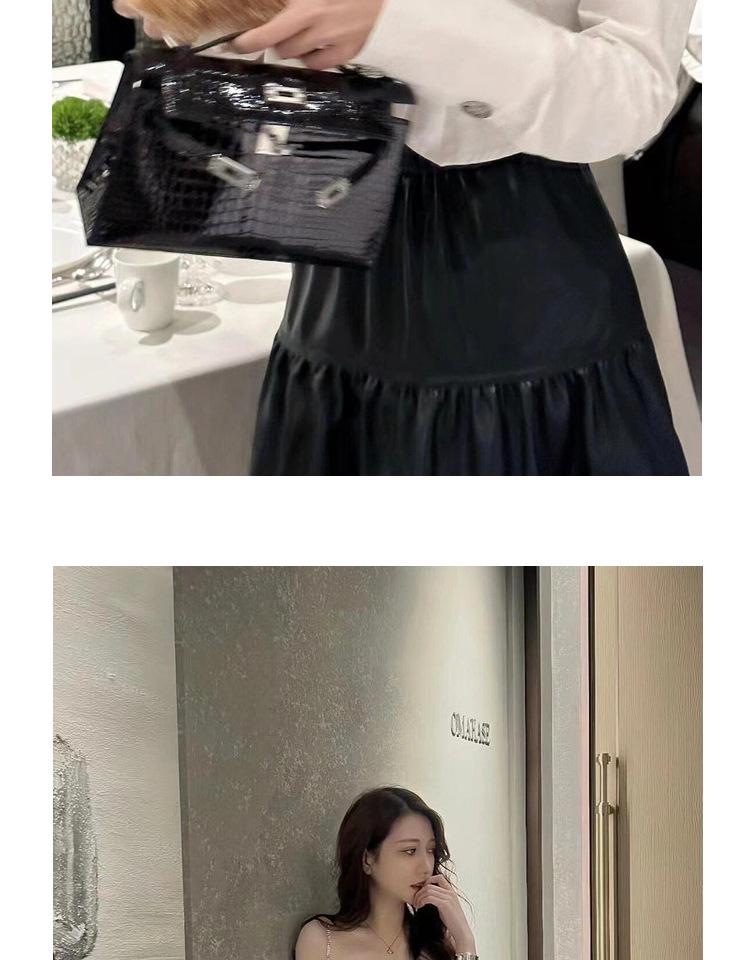 Женская мини-сумка Kelly из натуральной кожи 2023 г.: Модная сумка через плечо с модным узором «пальмы»