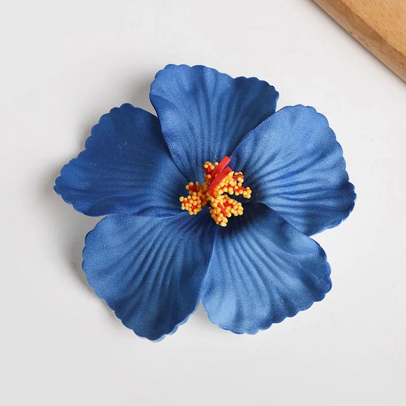 2/5 шт. Гавайский цветок заколка для волос Летний пляж Вечеринка по случаю дня рождения Свадебное украшение Аксессуары для волос в виде искусственных цветов яйца для девочек