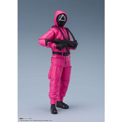 TAMASHII NATIONS S.H.Figuarts Солдат в маске из Игры в кальмара, примерно 145 мм, АБС и ПВХ, раскрашенная фигурка