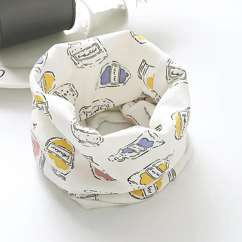 Осень Весна Новая Хлопковая Детская Шарф-снуд Детские Шарфы Мультяшные Детские Шарфы Кольцо для Шеи Мальчики Девочки Шарф-воротник Теплый Платок