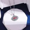 New Devil's Eye Necklace Women's Zircon Drop Oil Copper Bohemian Evil Eye Collarbone Chain Jewelry Gift