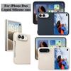 Original Qulaity Liquid Silicone Magnetic Phone Case for IPhone Duo Skin-friendly Shockproof Anti Scratch PC Hard Front Frame Full Protection Cover