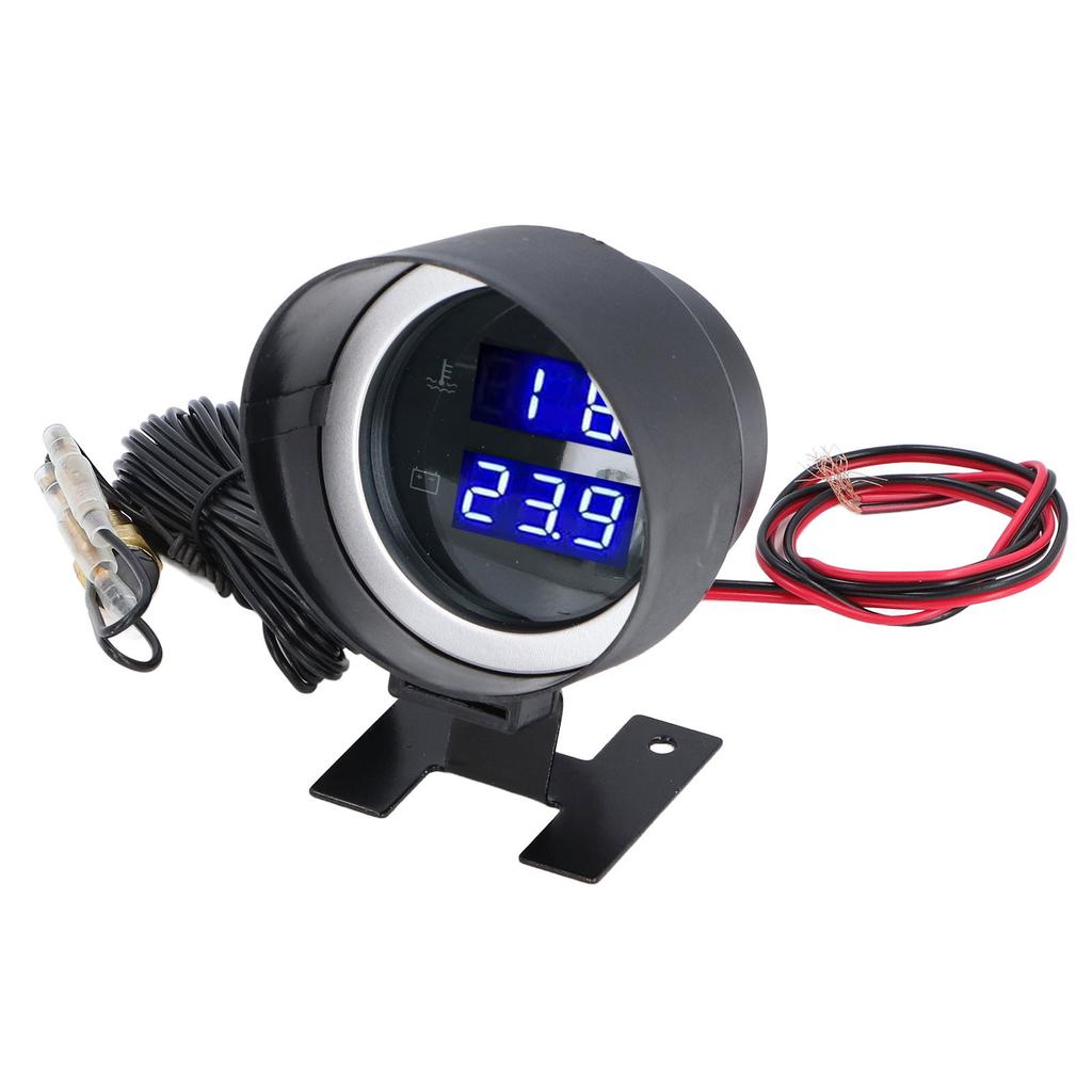 2 в 1 цифровой вольтметр для измерения температуры воды, высокая точность, универсальный, подходит для автомобилей, грузовиков, автофургонов от 12 В до 36 В