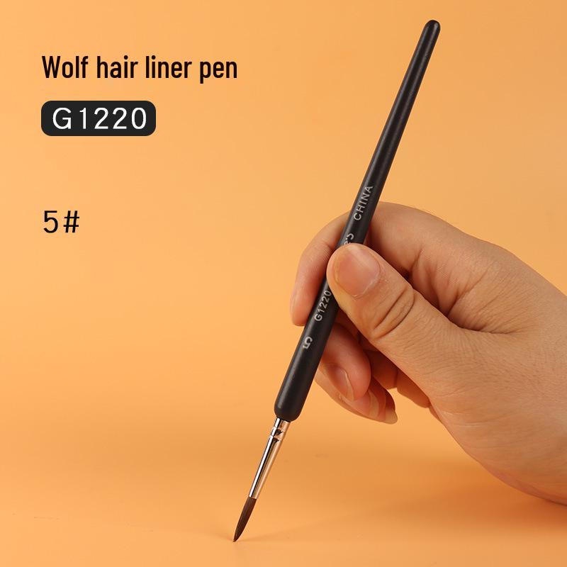 Mali G1220 Wolf Hair Liner Brush for Watercolor, Gouache, Chinese Painting, Nail Art, Oil Painting, and Line Drawing.
