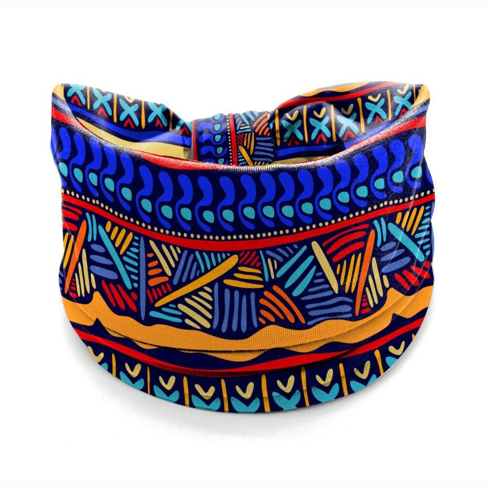 Elastic Wide Headbands Boho Printed Headscarf New Soft Bandana Girls