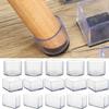 Round Bottom Socks Floor Protectors Furniture Feet Chair Leg Caps Silicone Pads Non-Slip Covers