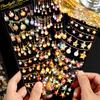 Мистер. Бумага 4Style 12 шт/пакет Ледяной кристалл ПЭТ Стереоскопические лазерные золотые плоские наклейки DIY Справочник Креативные материалы Декоративная карточка