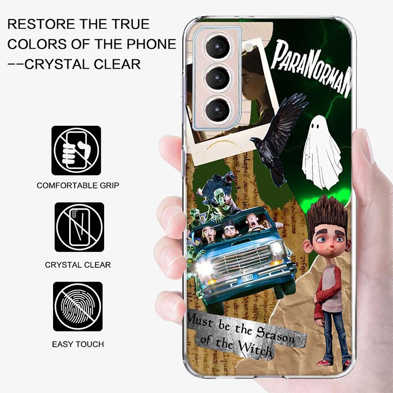 Мультяшный фильм P-ParaNorman Чехол для телефона для Samsung Galaxy S25 Edge S24 S23 FE S21 S20 S10 Plus S22 S26 Ultra Чехол Прозрачные чехлы TP