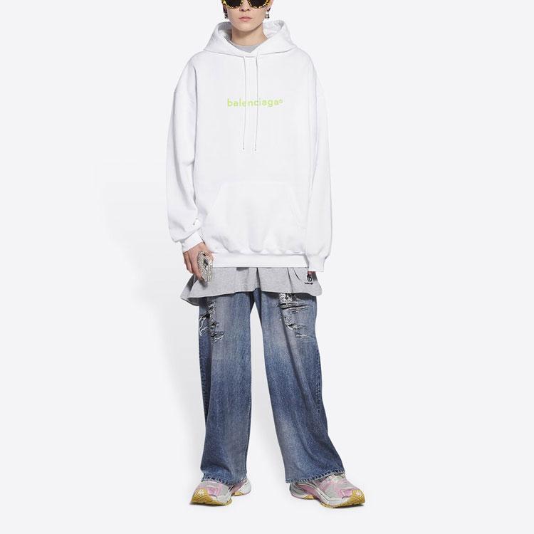 Balenciaga Свитшот FW21 Обычный крой Унисекс Белый 578135TIV559152