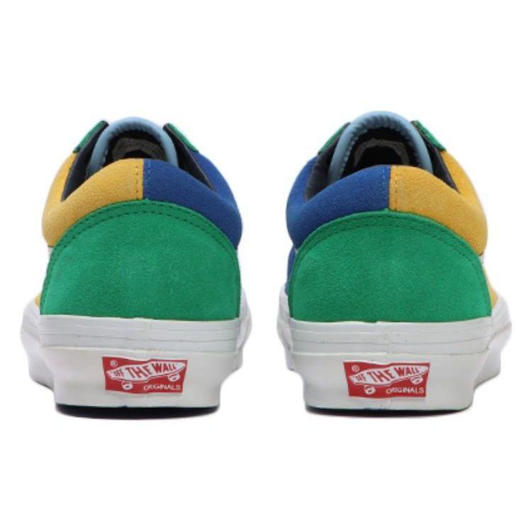 Vans Кроссовки унисекс OG Old Skool LX Off The Wall — зелено-желтые, разноцветные VN0A4P3X02I
