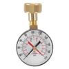 Water Pressure Gauge Aluminum Alloy Iron 0 To 200Psi Universal Water Pressure Test Gauge with 3 4 Female Hose Thread