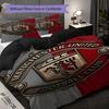Manchester Heritage Emblem Three-piece set (1 * duvet cover + 2 * pillowcase, without core) 2D Flat Duvet cover and pillowcase Christmas birthday gift