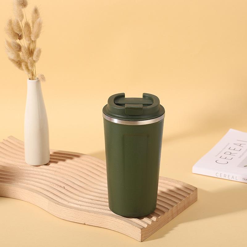 Новая модная кофейная кружка, кружка из нержавеющей стали 304 для мужчин и женщин, простая чашка для питья, портативный автомобиль, подарки на открытом воздухе.