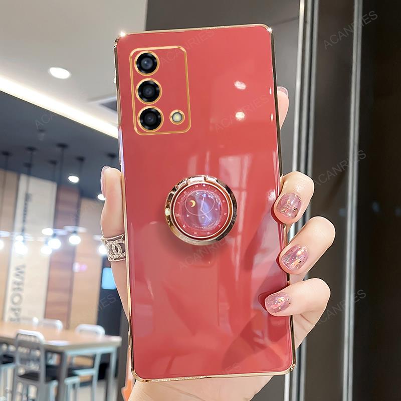 A9 A5 2020 роскошный модный чехол-держатель с покрытием для Oppo A54 A74 A16 A57 A53 A52 A54s A93 A17 4g 5g подставка силиконовая задняя крышка