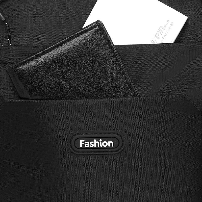 Мужская деловая повседневная сумка кроссбоди - Простой Оксфордский плечевой слинг для поездок на работу и использования на открытом воздухе