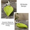 Bamboo Self Draining Soap Holder Cute Soap Rack No Punching Panda Soap Dish  Counter Tray