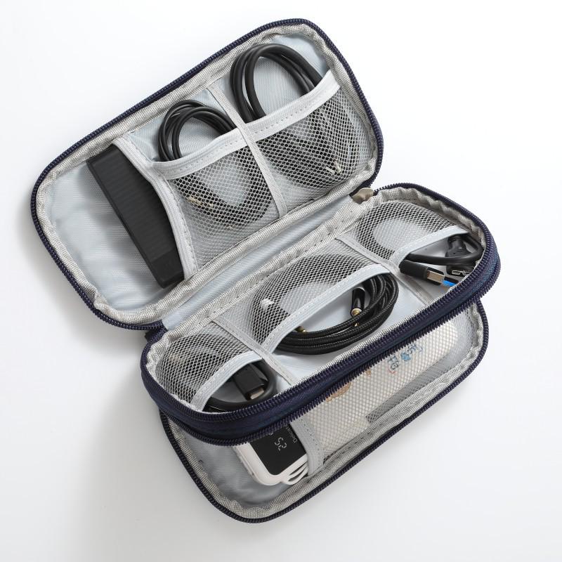 Многослойный органайзер для цифровых аксессуаров: Защитный чехол для павербанков, жестких дисков, USB-накопителей, наушников и кабелей