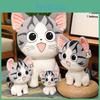 Плюшевая мультяшная игрушка кошка животное мягкая день рождения праздник подарок подушка
