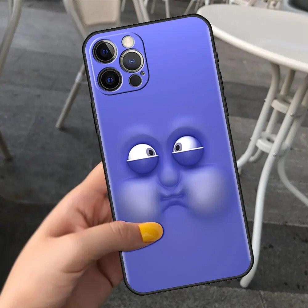 Чехол для телефона с мультяшным забавным лицом для iPhone Samsung Galaxy Redmi Xiaomi Oppo OnePlus Note SA 7 8 9 10 11 12 13 14 20 21 22 23 53 54 Pro Max Plus Ultra
