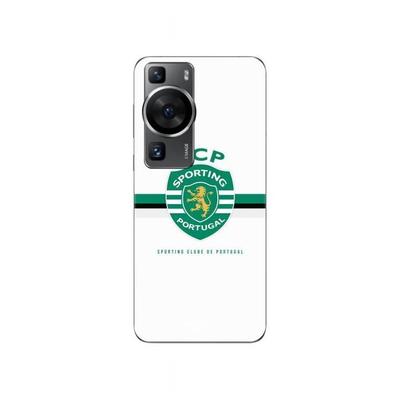 Coque - MANIACASE - Huawei P60 - Sporting Portugal - Souple - Blanc