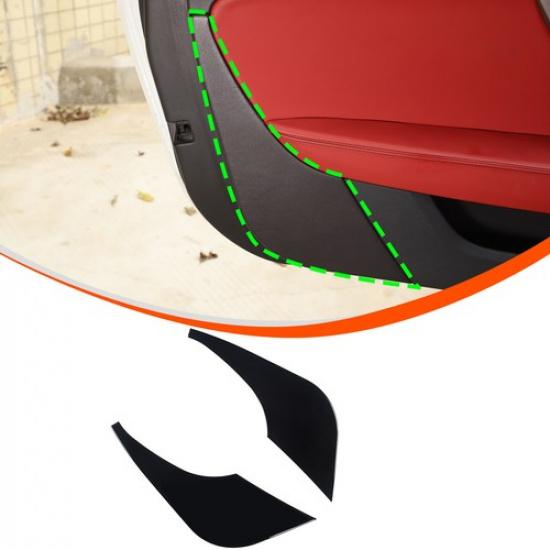 Glossy Piano Black Interior Door Panel Trim Sticker For Jaguar F-Type X152 13-24